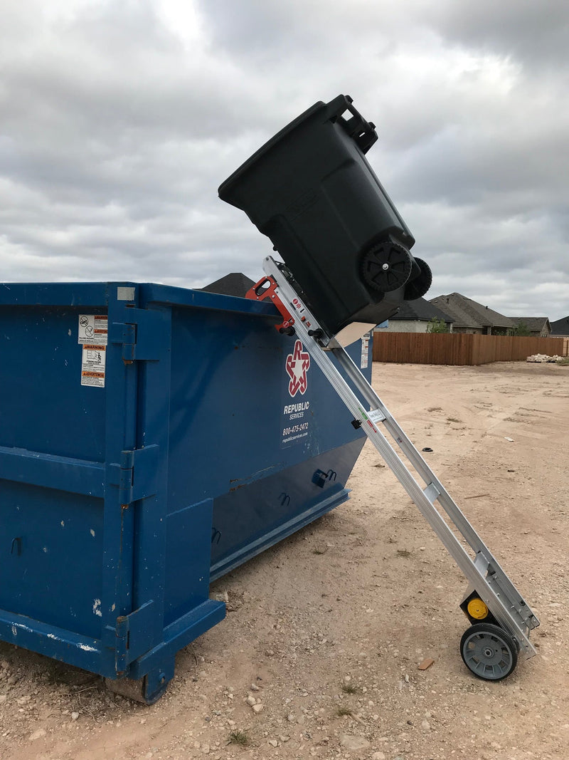 Trash can dolly vs. trash can dumper: what's the difference?